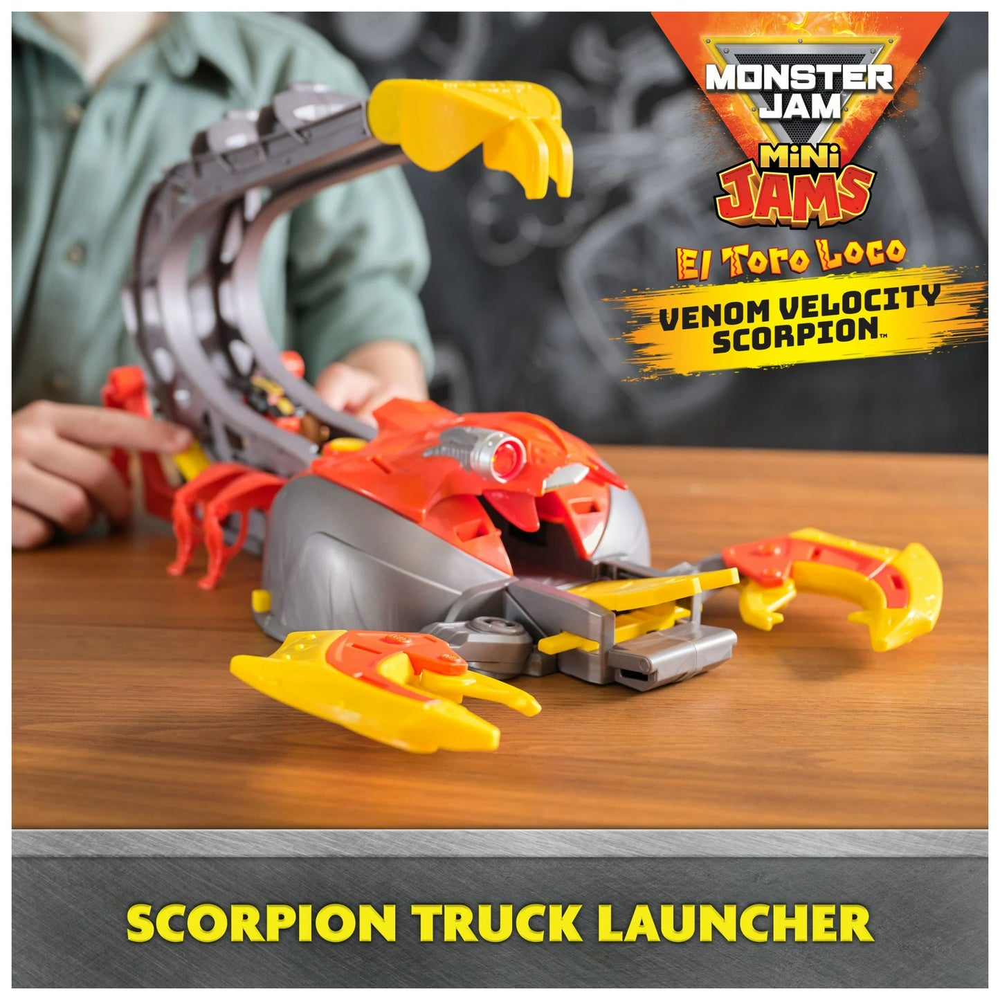 Monster Jam, El Toro Loco Venom Velocity Scorpion Playset, for Ages 3 and up (New) Fashions for Home