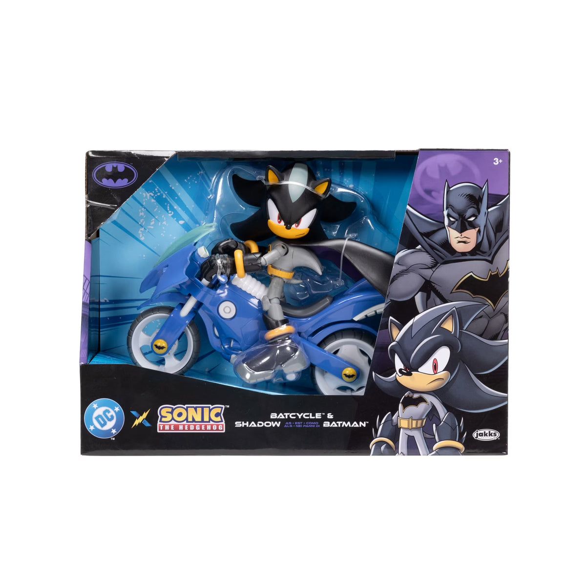 Sonic X DC Shadow As Batman 5 inch Scale Action Figure with Batcycle Vehicle Fashions for Home
