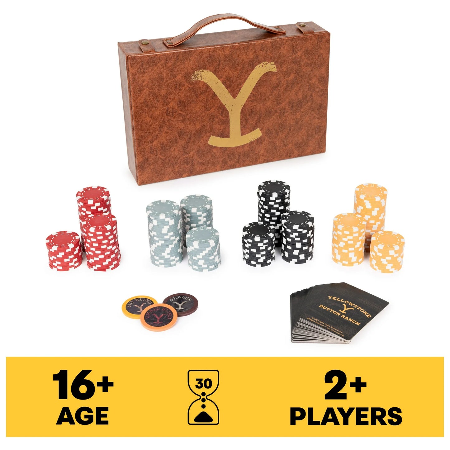 Spin Master Games, Yellowstone, 200-Piece Poker with Custom Carrying Case, Ages 16 and up Fashions for Home