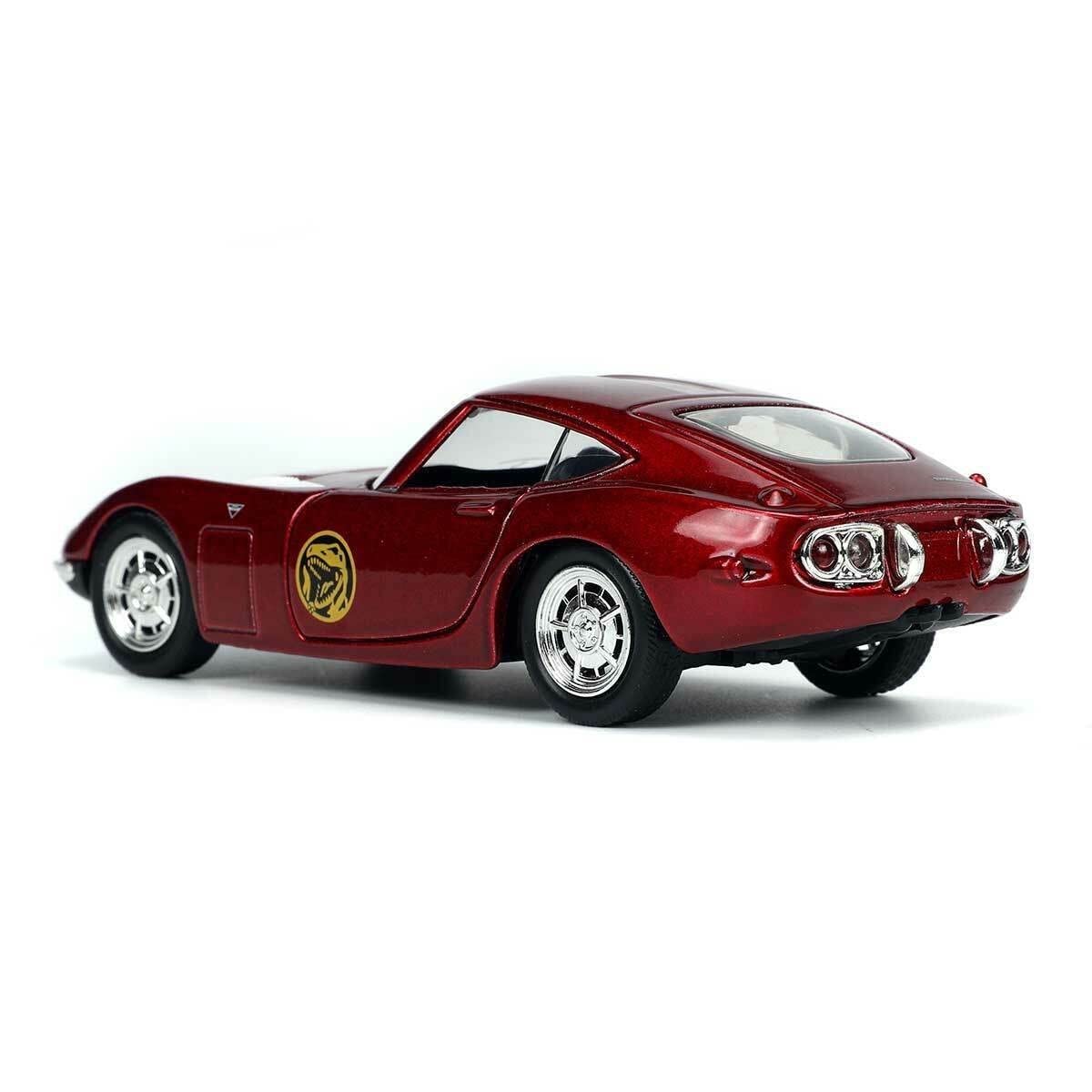 Jada Toys Power Rangers 1:32 1967 Toyota 2000 GT Die-cast Car & 1.65" Red Ranger Die-cast Figure, Toys for K Ages 8+ Fashions for Home