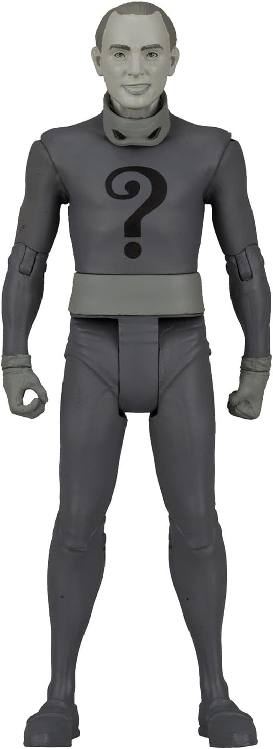 Batman 1966 Classic THE RIDDLER Black Gray White McFarlane Toys TV Series 6”