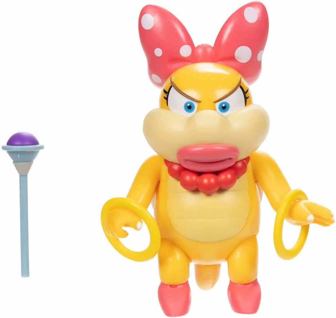 SUPER MARIO 4INCH Wendy Koopa with Wand Fashions for Home
