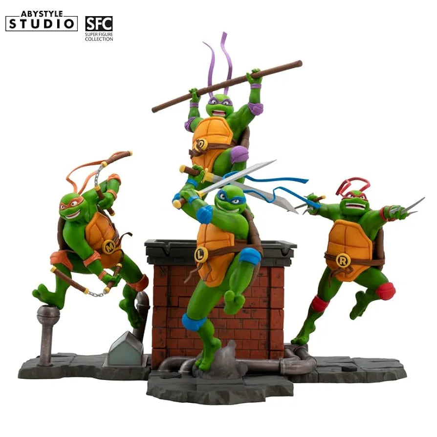 Teenage Mutant Ninja Turtles Michelangelo 7.7" Tall SFC Collectible PVC Figure Statue Cartoon Figurine Home Room Office Décor Gift