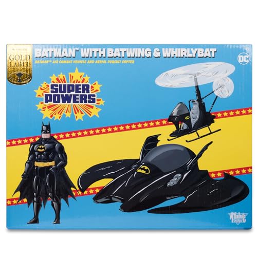 McFarlane Toys - DC Super Powers Batman with Batwing and Whirlybat, 3pk, Gold Label Fashions for Home