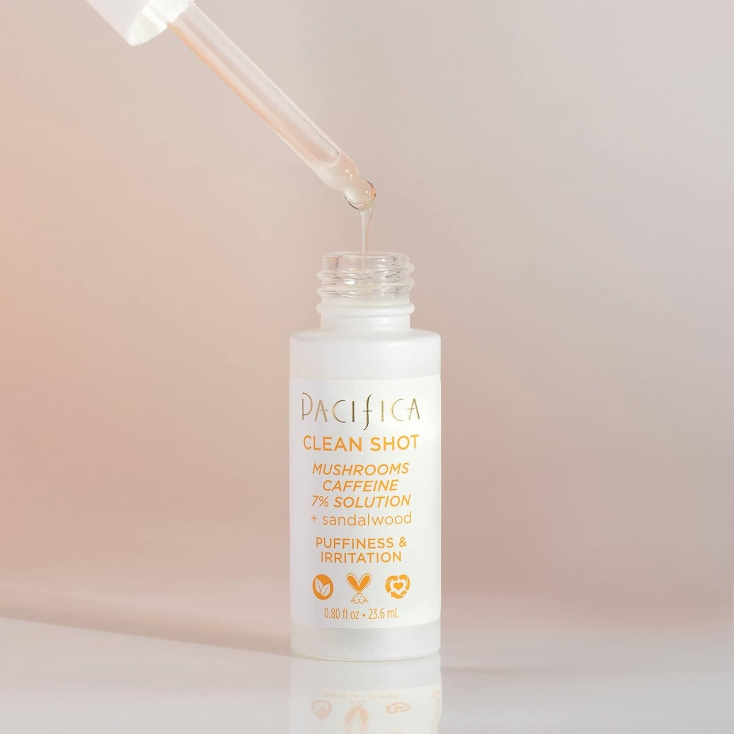 Clean Shot Mushrooms and Caffeine 7 Percent by Pacifica for Unisex - 0.80 oz Serum - Fashions for Home