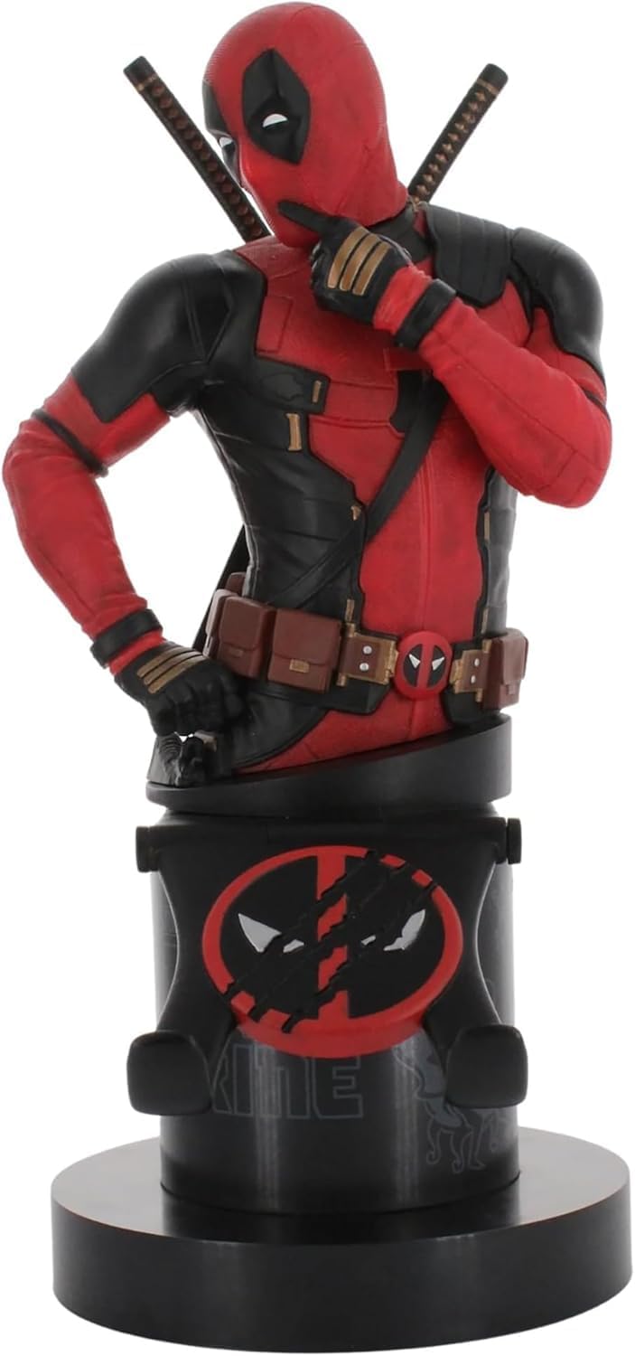 Exquisite Gaming Deadpool 3 Collectible Controller Holder and Phone Stand, Cable Guys Marvel Statue, Officially Licensed Figure