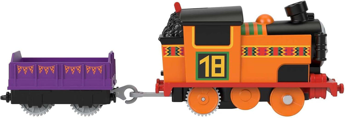 Thomas & Friends Motorized Toy Train Nia Battery-Powered Engine with Cargo for Pretend Play Preschool Kids Ages 3+ Years​