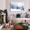 Framed Canvas Wall Art Decor Painting For Chrismas, Winter Pine Forest Chrismas Gift Painting For Chrismas Gift, Decoration For Chrismas Eve Office Living Room, Bedroom Decor-Ready To Han