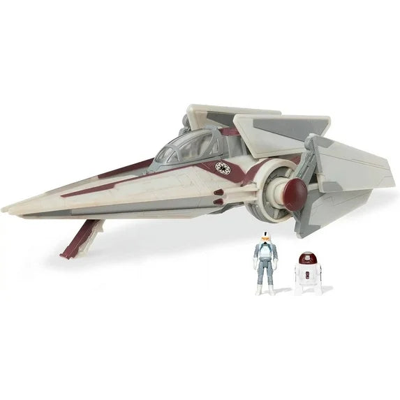 STAR WARS Micro Galaxy Squadron V-Wing Starfighter 3-Inch Light Armor Class Vehicle with Two 1-Inch Micro Figure Accessories Fashions for Home