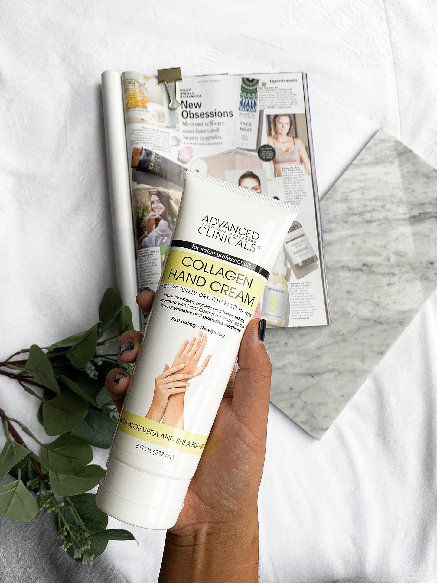 Advanced Clinicals Collagen Hand Cream 8 fl oz - Fashions for Home