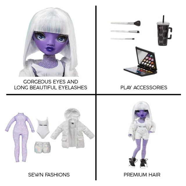 Rainbow High Shadow High Dia Mante - Purple Fashion Doll. Fashionable Outfit & 10+ Colorful Play Accessories. Great Gift for Kids 4-12 Years Old & Collectors