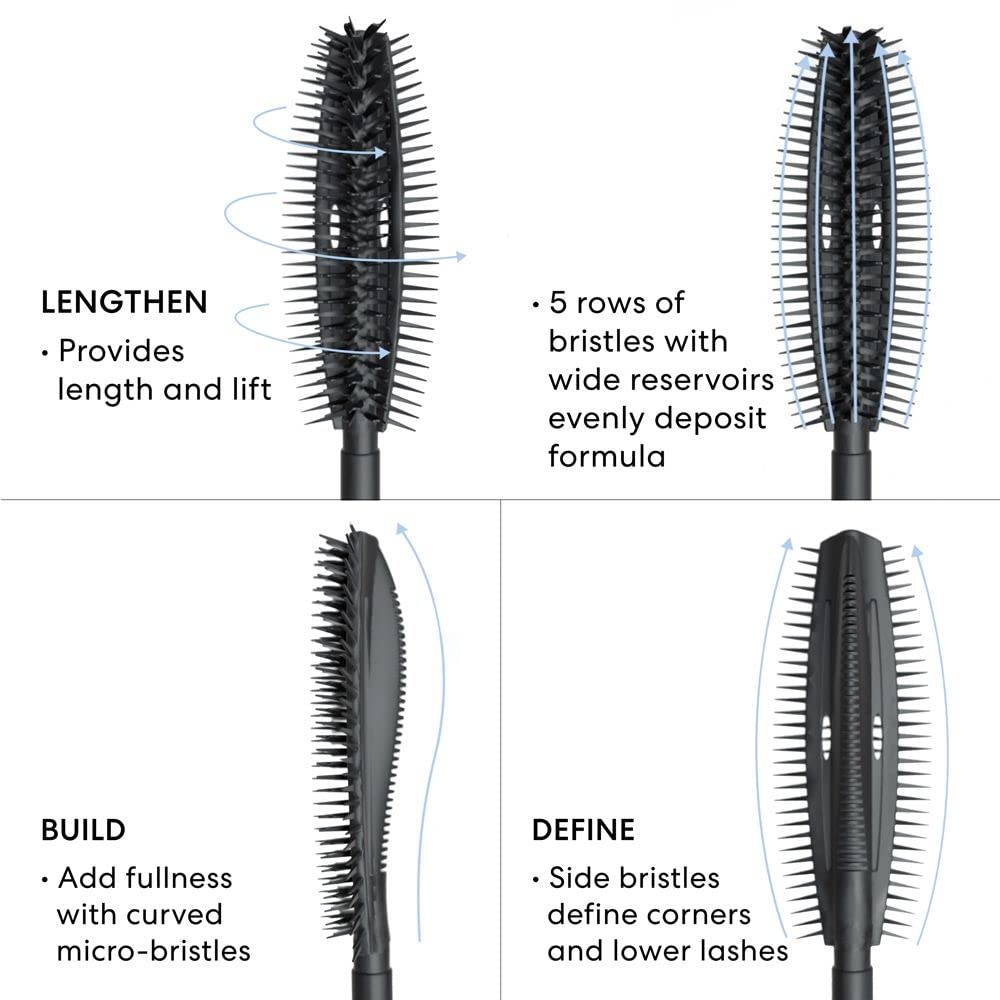 bareMinerals Strength & Length Serum-Infused Black Mascara 0.15 fl. oz - Fashions for Home