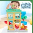 Sesame Street 'Round the Neighborhood 4-piece Ball Drop Playset and Figures, Kids Toys for Ages 12 month
