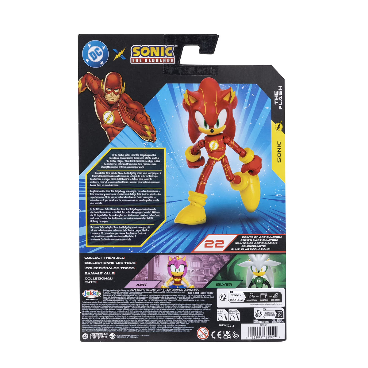 Sonic X DC Sonic As Flash 5 inch Action Figure Fashions for Home