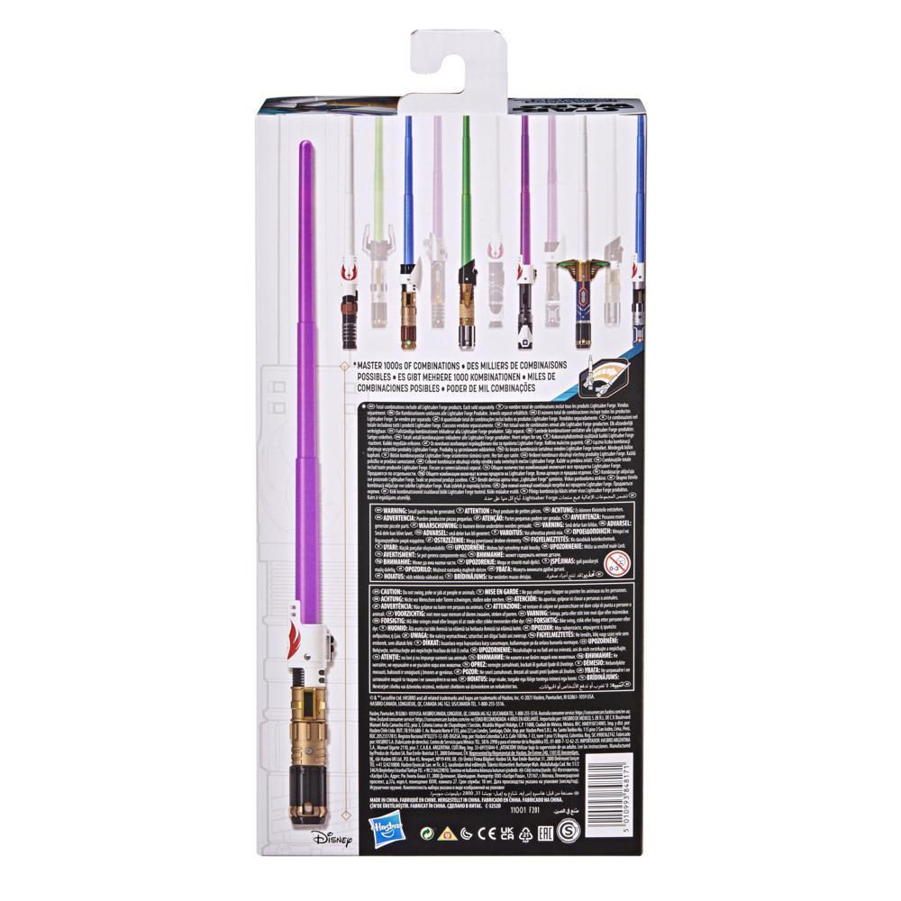 Star Wars Lightsaber Forge Mace Windu Extendable Purple Lightsaber Customizable Roleplay Toy, Ages 4 and Up
