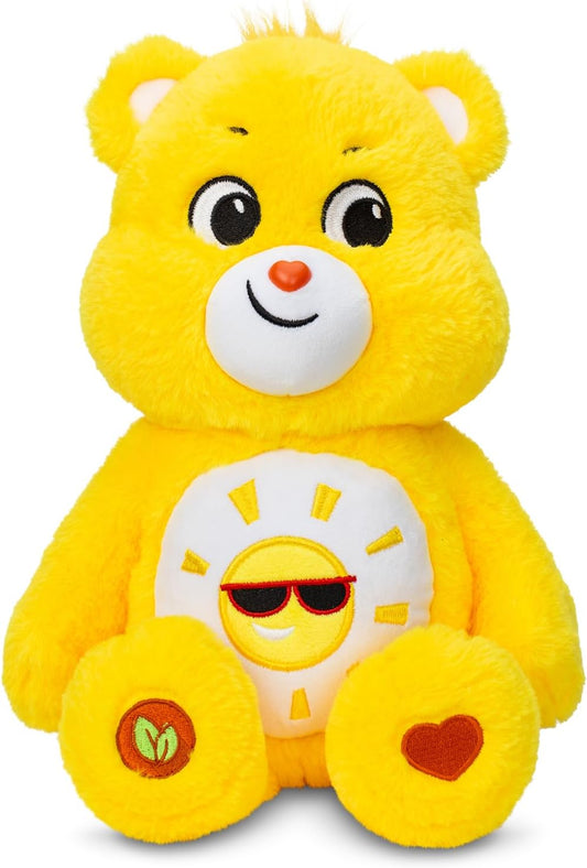 Care Bears 14" Funshine Bear Plushie - Medium Size - Yellow Plush for Ages 4+ – Perfect Stuffed Animal Holiday, Birthday Gift, Super Soft and Cuddly – Good For Girls and Boys, Employees, Collectors
