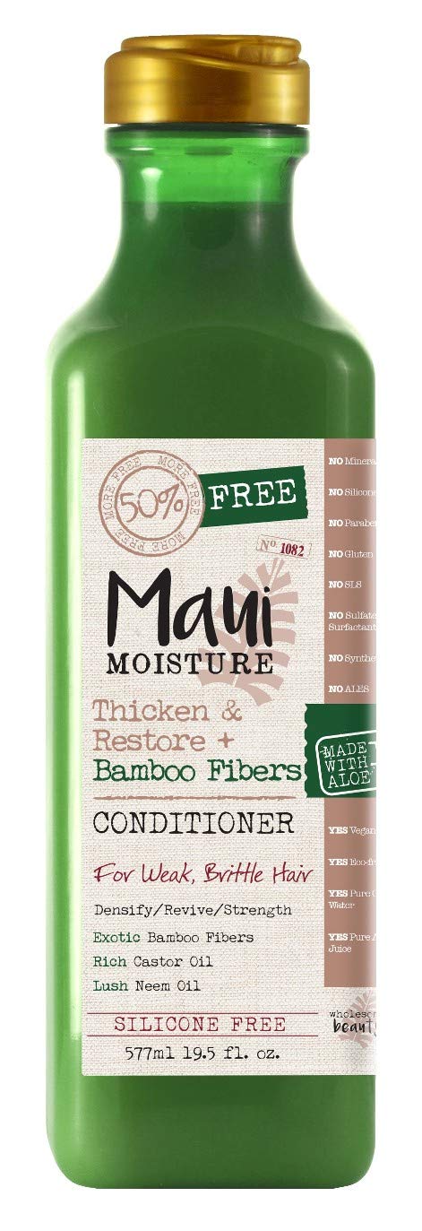 Maui Moisture Thicken & Restore + Bamboo Fibers Strengthening Conditioner, 19.5 fl oz