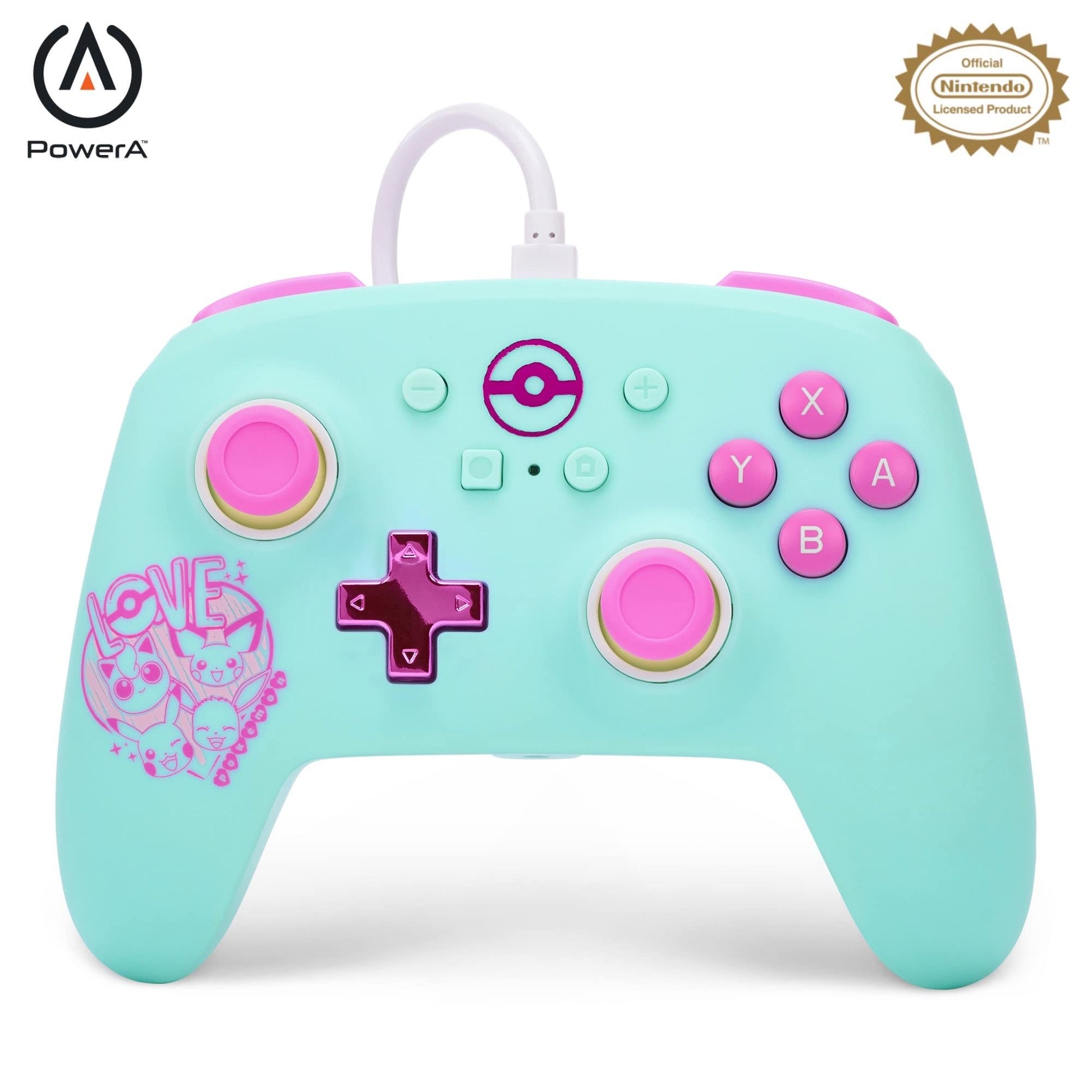 PowerA Enhanced Wired Controller for Nintendo Switch - Woo-hoo! Mario, Gamepad, game controller, wired controller, officially licensed