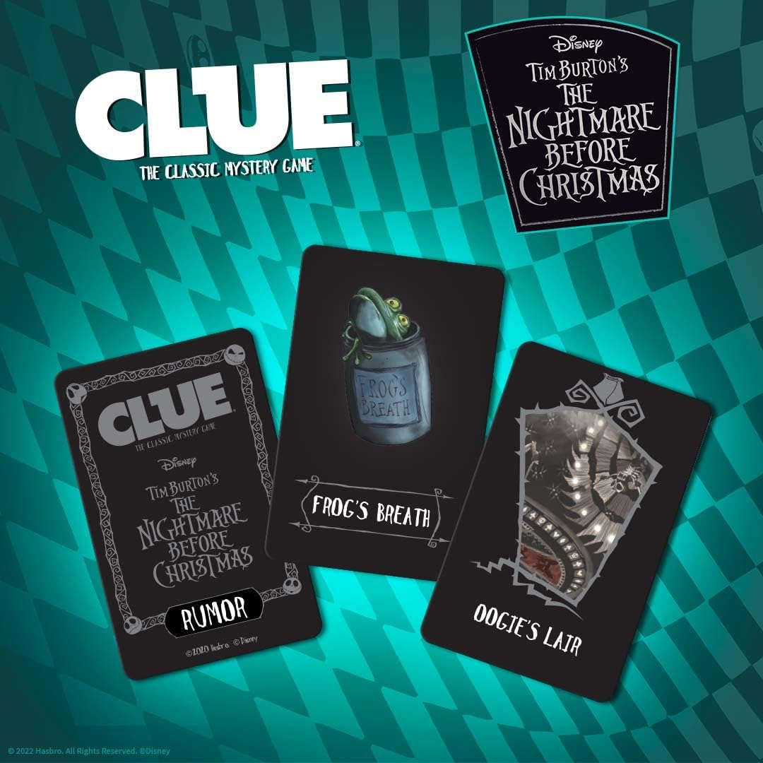 Clue Disney Tim Burton’s The Nightmare before Christmas Board Game Fashions for Home