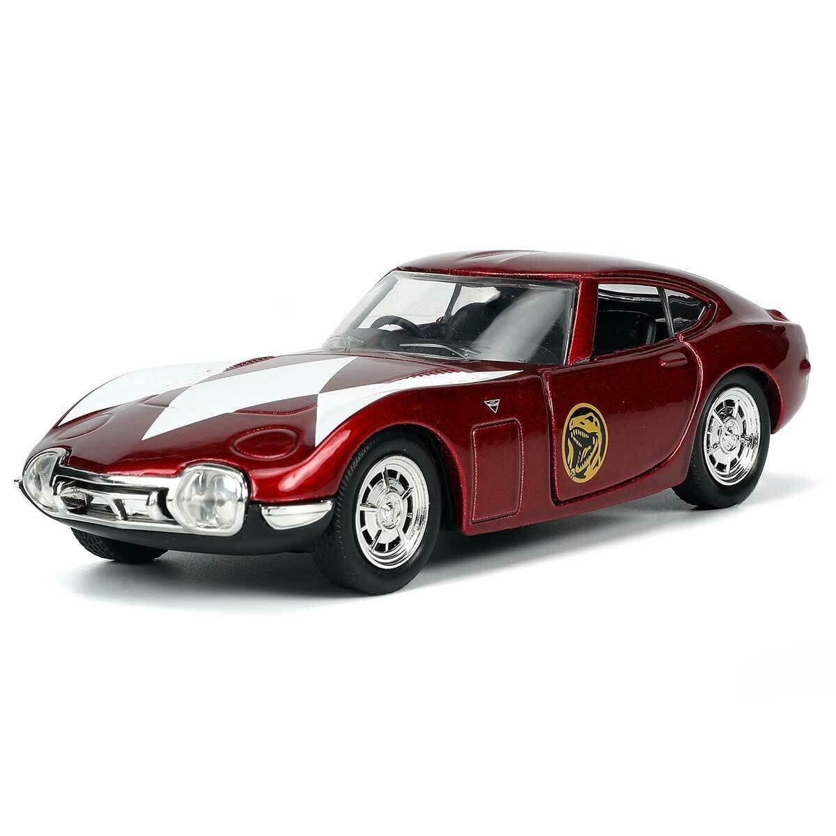 Jada Toys Power Rangers 1:32 1967 Toyota 2000 GT Die-cast Car & 1.65" Red Ranger Die-cast Figure, Toys for K Ages 8+ Fashions for Home