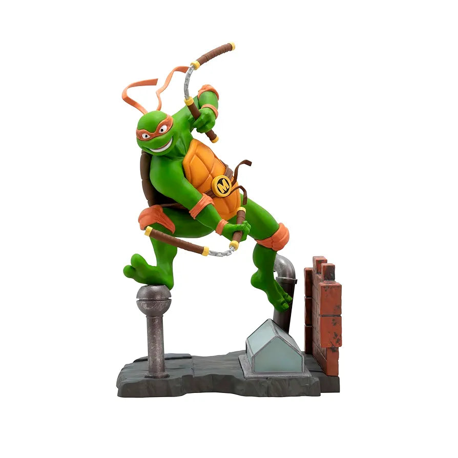 Teenage Mutant Ninja Turtles Michelangelo 7.7" Tall SFC Collectible PVC Figure Statue Cartoon Figurine Home Room Office Décor Gift