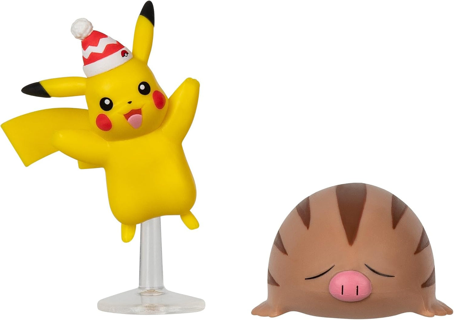 Pokemon Battle Figure 2 Pack (Holiday Pikachu #7 & Swinub) - W3