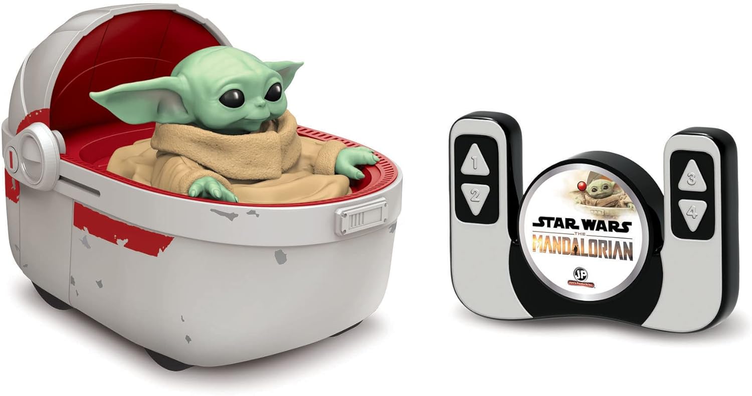 Star Wars The Mandalorian Grogu And Hover Pram 2.4 GHz Radio Control 9  RC Car - Fashions for Home