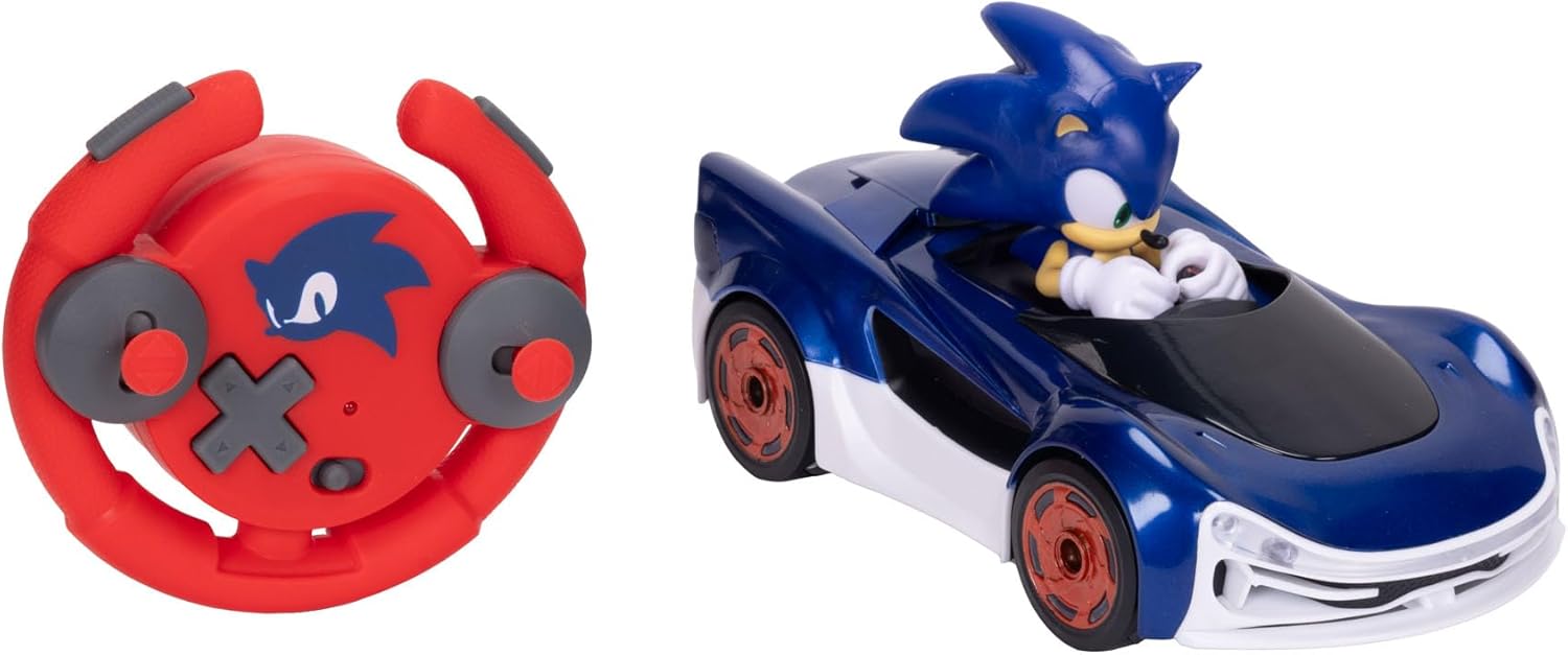 Sonic The Hedgehog - JAKKS Pacific - Sonic Drift RC Vehicle with Light Effects Fashions for Home