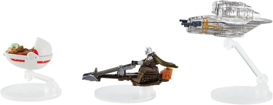 Hot Wheels Star Wars Starships 3-Pack Die-Cast Vehicles Inspired By The Mandalorian