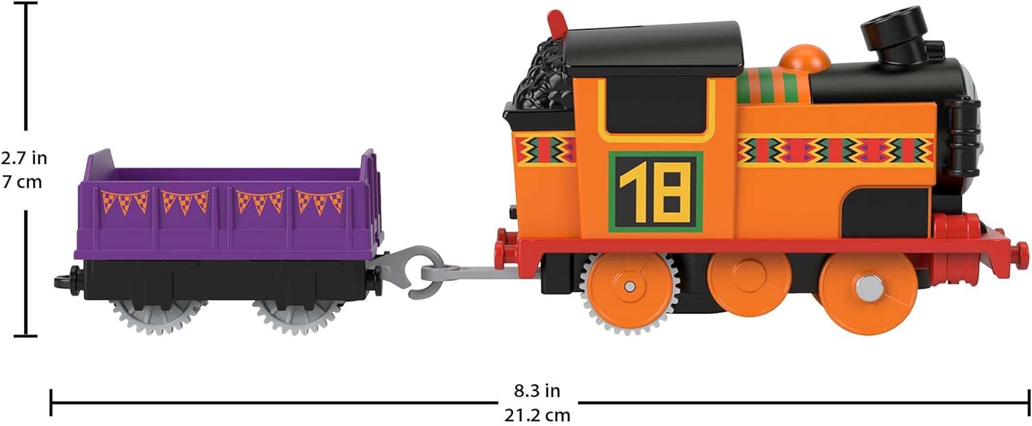 Thomas & Friends Motorized Toy Train Nia Battery-Powered Engine with Cargo for Pretend Play Preschool Kids Ages 3+ Years​