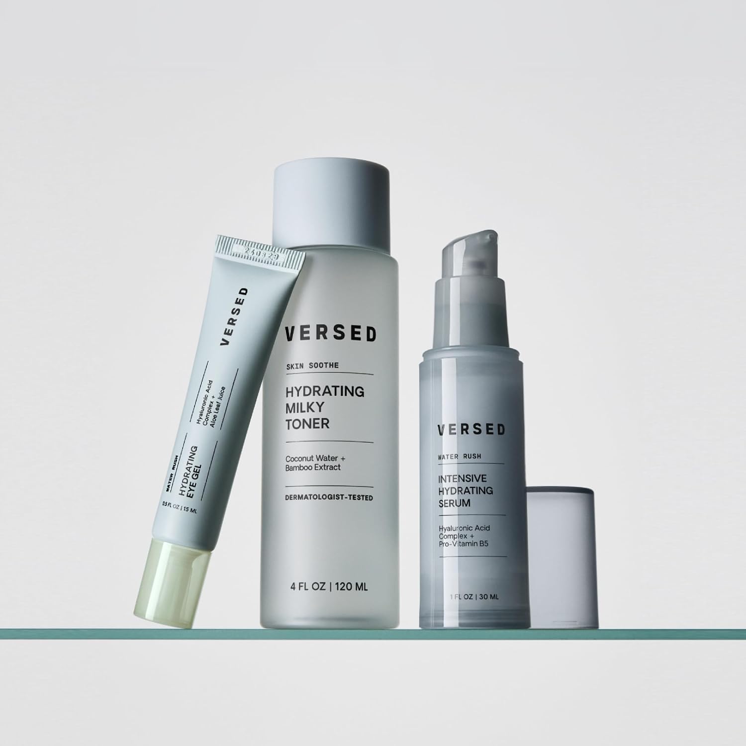 VERSED Water Rush Intensive Hydrating Serum | Hyaluronic Acid & B5, 1 Oz