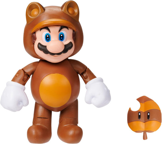 Super Mario Tanooki Mario Action Figure (with Super Leaf) Fashions for Home