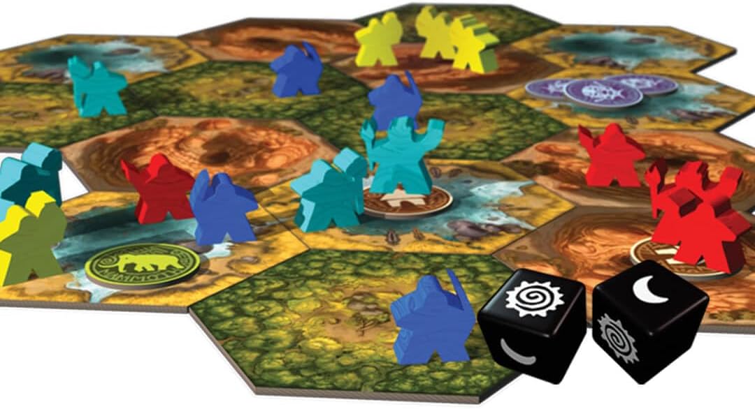 Rise of Tribes Strategy Board Game - Build, Explore, Dominate - Perfect for Family Game Nights and Board Game Enthusiasts