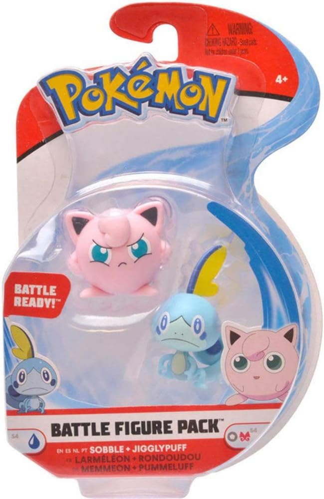 Sobble & Jigglypuff Articulated Pokemon Battle Figure Set Series 4 - Fashions for Home