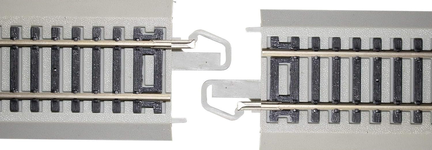 Bachmann Trains - Snap-Fit E-Z TRACK REMOTE TURNOUT - RIGHT (1/card) - NICKEL SILVER Rail With Gray Roadbed - HO Scale Fashions for Home