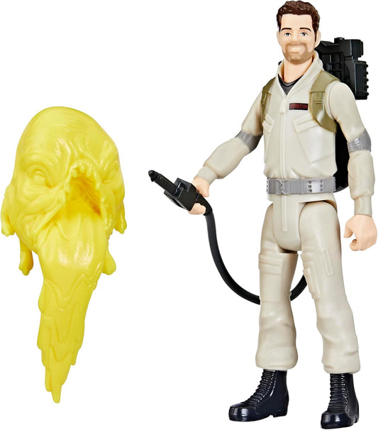 Ghostbusters Fright Features Gary Grooberson Action Figure with Ecto-Stretch Tech Pukey Ghost Toy Accessory, Toys for Kids Ages 4+