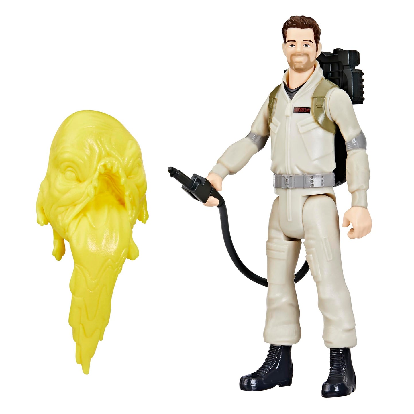 Ghostbusters Fright Features Gary Grooberson Action Figure with Ecto-Stretch Tech Pukey Ghost Toy Accessory, Toys for Kids Ages 4+