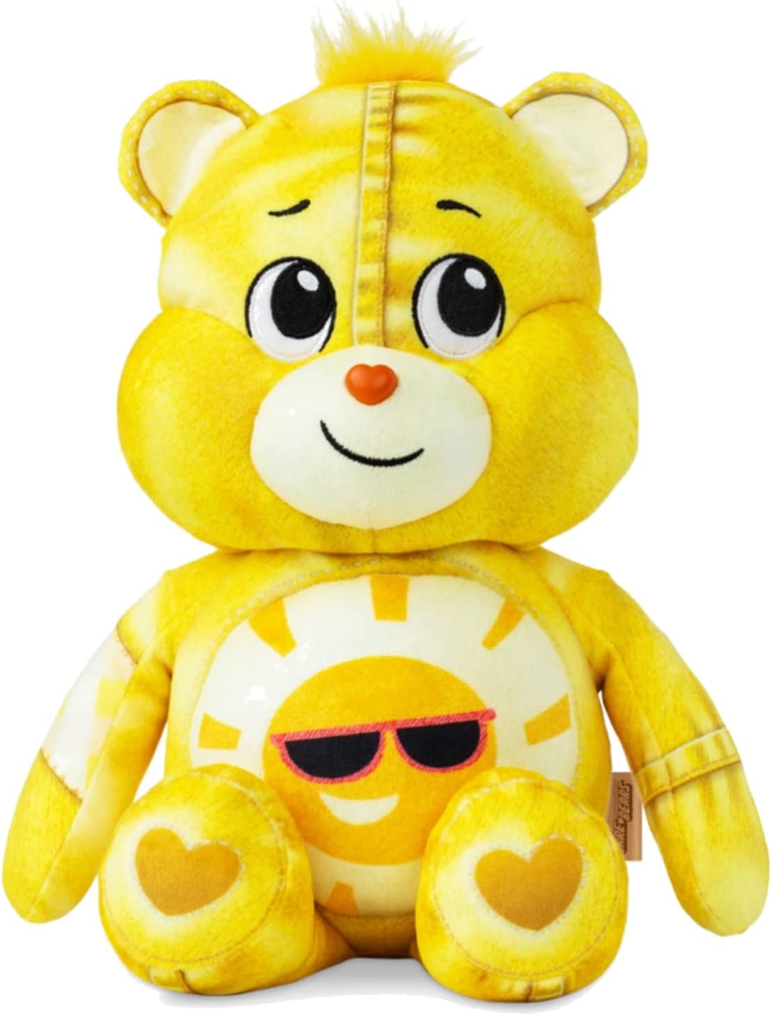 Care Bears 14" Medium Plush, Denim Edition - Funshine Bear, Eco Friendly, Soft Huggable Material!