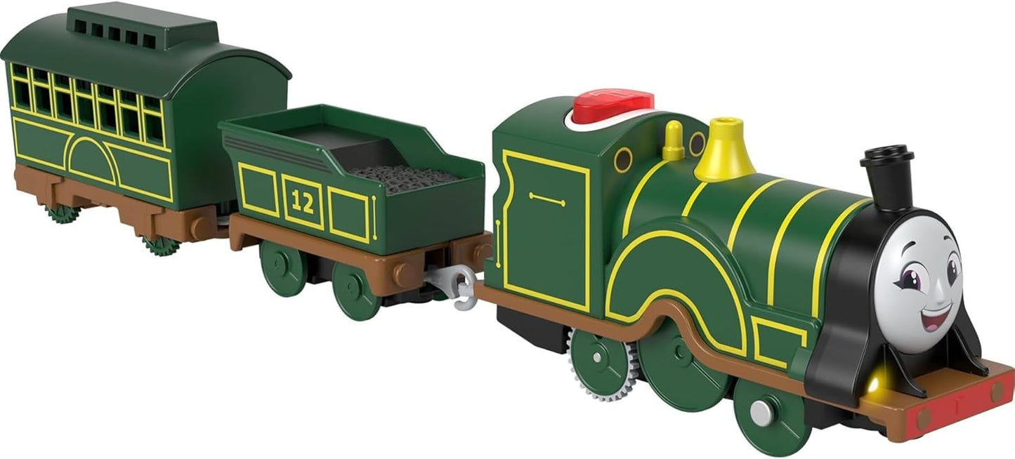 Thomas & Friends Motorized Toy Train Talking Emily Battery-Powered Engine with Phrases & Sounds for Kids Ages 3+ Years