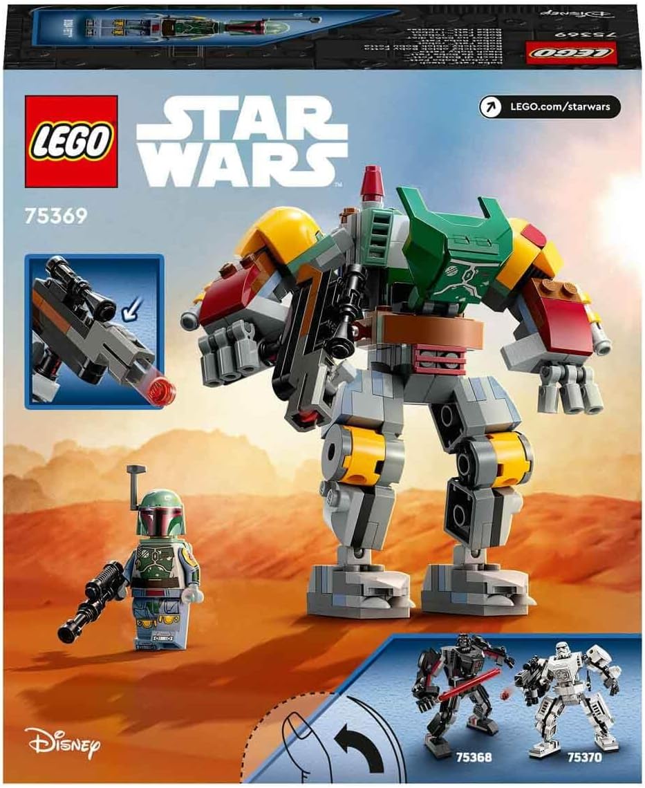 LEGO Star Wars 75369 Boba Fett Robot Buildable Figure with Blaster Tenon Launcher and Jetpack