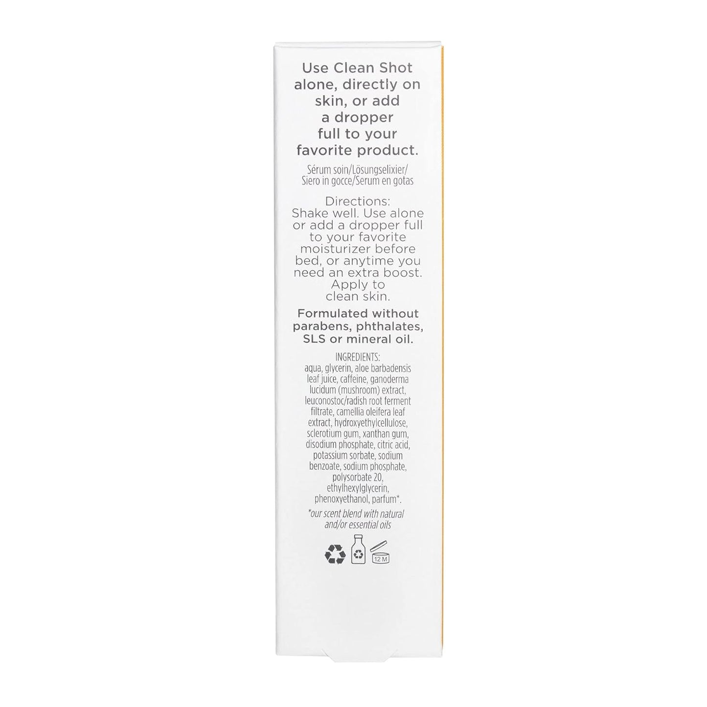 Clean Shot Mushrooms and Caffeine 7 Percent by Pacifica for Unisex - 0.80 oz Serum - Fashions for Home