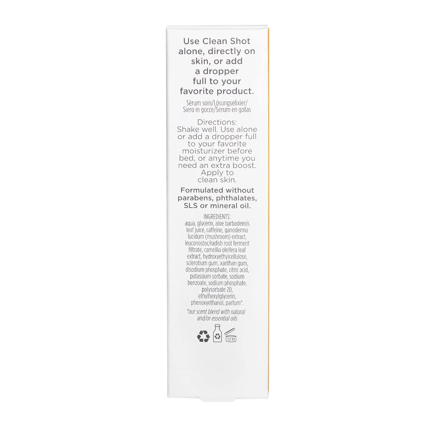 Clean Shot Mushrooms and Caffeine 7 Percent by Pacifica for Unisex - 0.80 oz Serum - Fashions for Home