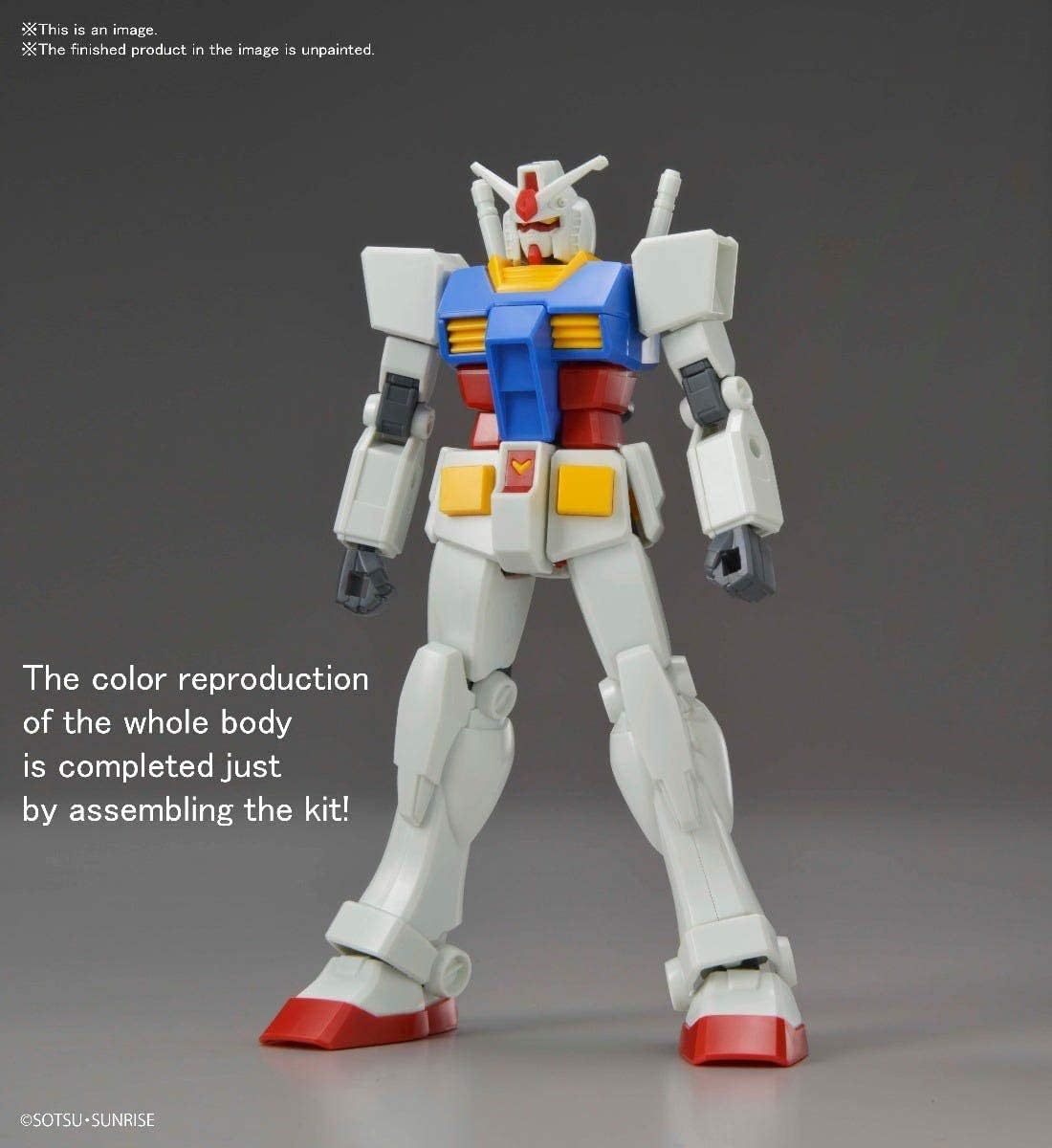 Bandai Hobby - Mobile Suit Gundam - 1/144 RX-78-2 Gundam, Bandai Spirits Entry Grade Model Kit (B0B92FXZLY) Fashions for Home