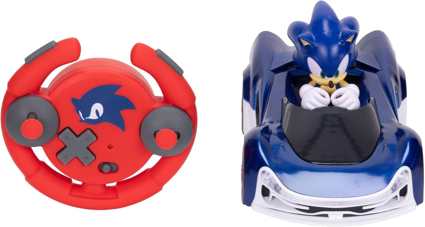 Sonic The Hedgehog - JAKKS Pacific - Sonic Drift RC Vehicle with Light Effects Fashions for Home