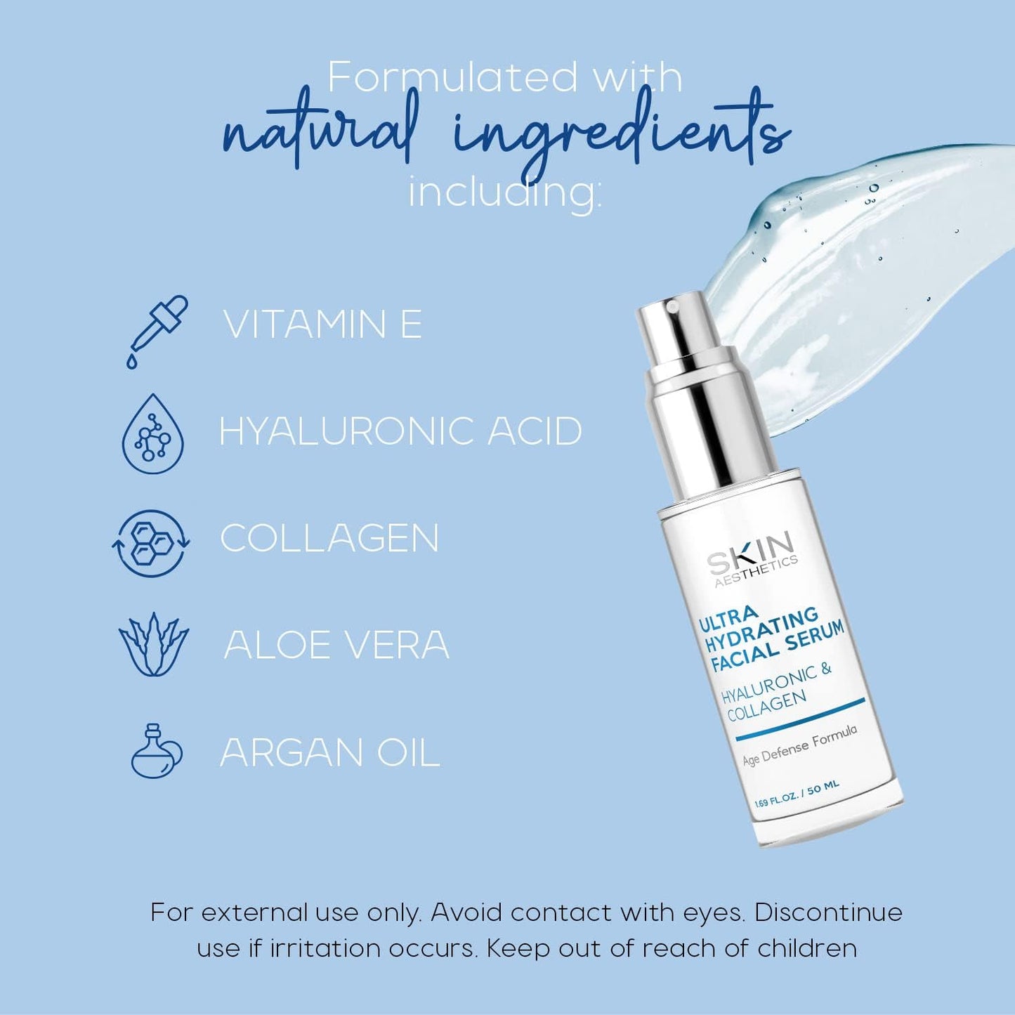Skin Aesthetics Hyaluronic & Collagen Facial Serum - Fashions for Home