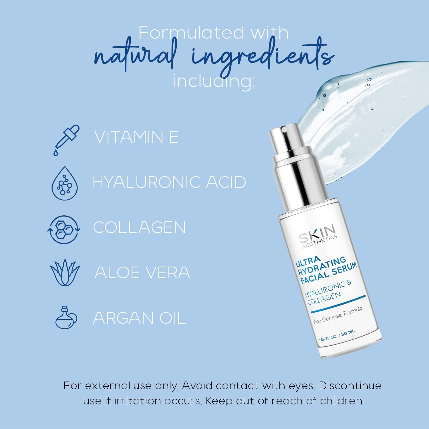 Skin Aesthetics Hyaluronic & Collagen Facial Serum - Fashions for Home