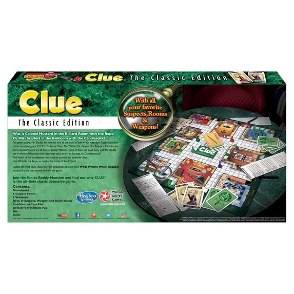 Winning Moves Games Clue: The Classic Edition Fashions for Home