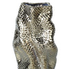 Modern and Elegant Ceramic Vase with Gold Texture