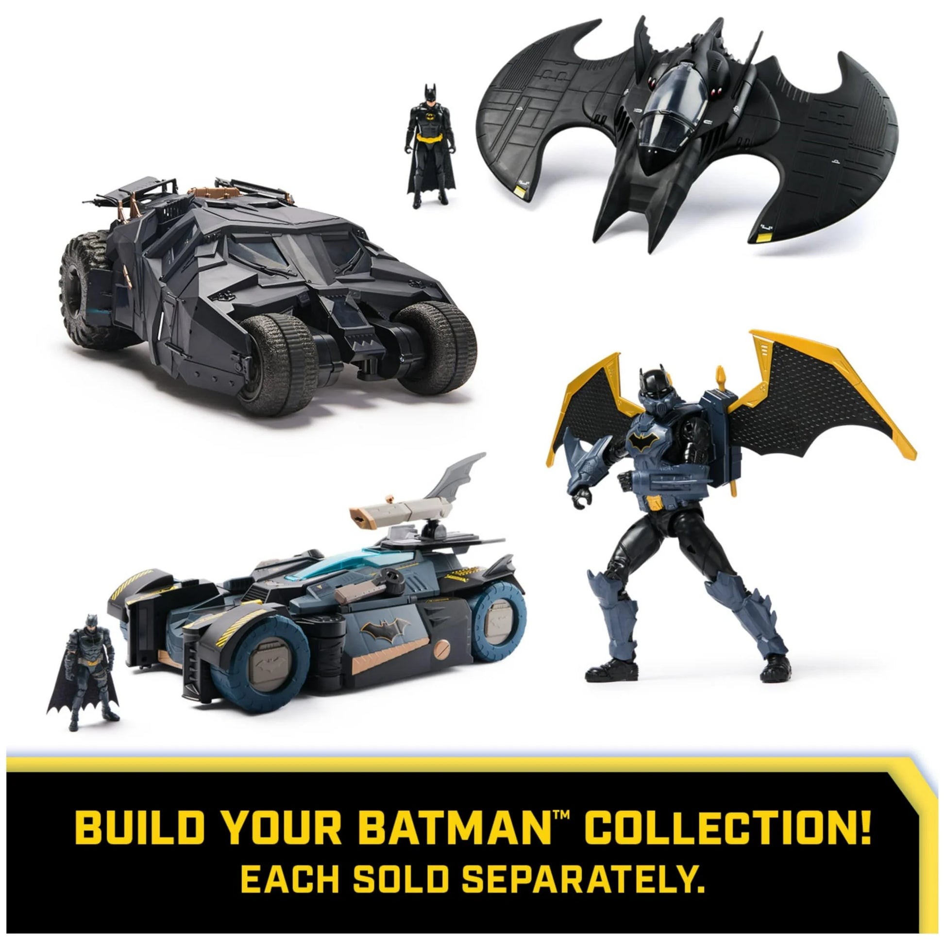 DC Comics Batman, Ultimate Transforming Batmobile Playset, 2-in-1 Playset with Exclusive Figure and Glider, Lights, Sounds, Kids Toys for Boys and Girls 4+ Fashions for Home