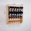 18 bottle wall wine rack/wine rack with glass holder/PINE/Solid wood /Home wine rack//Living room wine rack